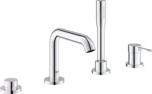 Смеситель на борт ванны Grohe Essence New 4 отверстия, с монтажным бором (19578001, 29037000)