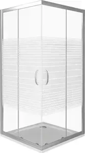 Душевой уголок Good Door Infinity CR-100-S-CH профиль хром, стекло прозрачное с рисунком (ИН00022)