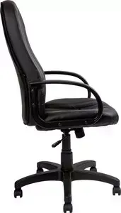 Кресло офисное Алвест AV 107 PL (727) MK экокожа 223 черная