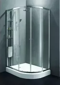 Душевой уголок CEZARES ANIMA-W-RH-2-120/100-C-Cr-L левый, профиль хром, стекло прозрачное