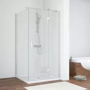 Душевой уголок Vegas Glass AFP-Fis 120*80 07 01 R правый, профиль хром матовый, стекло прозрачное