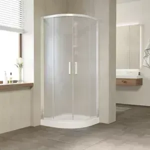 Душевой уголок Vegas Glass ZS-F 110 01 10 профиль белый, стекло сатин