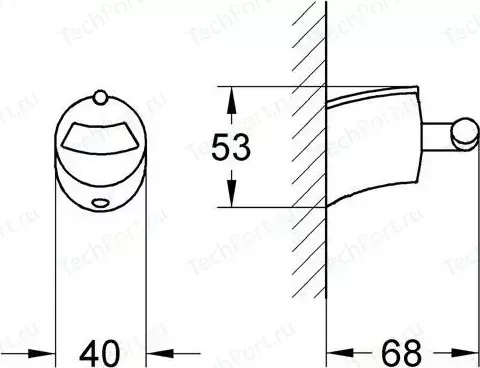 Крючок Grohe Tenso (40295000)