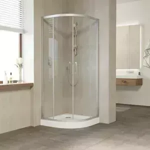 Душевой уголок Vegas Glass ZS-F 0080 07 01 профиль матовый хром, стекло прозрачное