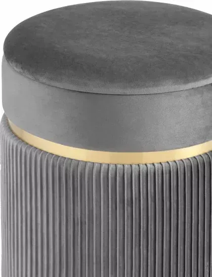Пуф Stool Group с ящиком Миранда велюр серый 19B352VA-8167-55
