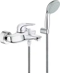 Смеситель для ванны Grohe Eurostyle с душевым гарнитуром, хром (33592003)