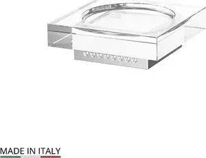 Мыльница Lineag настольная Tiffany Lux UN хром - стразы (TIF 917)