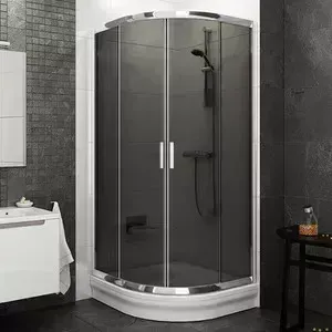 Душевой уголок RAVAK BLCP4-80 Grafit, профиль блестящий (3B240C00ZH)