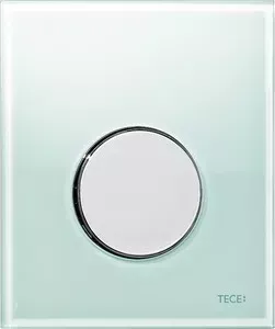 Панель смыва TECE для писсуара loop Urinal (9242653) стекло зеленое, клавиша хром глянцевый