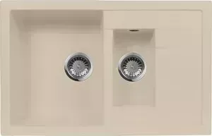 Мойка кухонная AquaGranitEx M-21K 780х500 бежевый (M-21K 328)