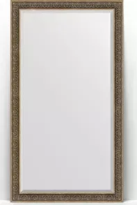 Зеркало Evoform с Exclusive Floor 114x204 см, в багетной раме - вензель серебряный 101 мм (BY 6172)