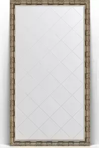 Зеркало Evoform с Exclusive-G Floor 108x198 см, в багетной раме - серебряный бамбук 73 мм (BY 6347)