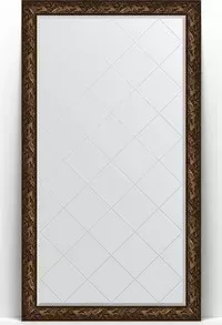 Зеркало Evoform с Exclusive-G Floor 114x203 см, в багетной раме - византия бронза 99 мм (BY 6366)