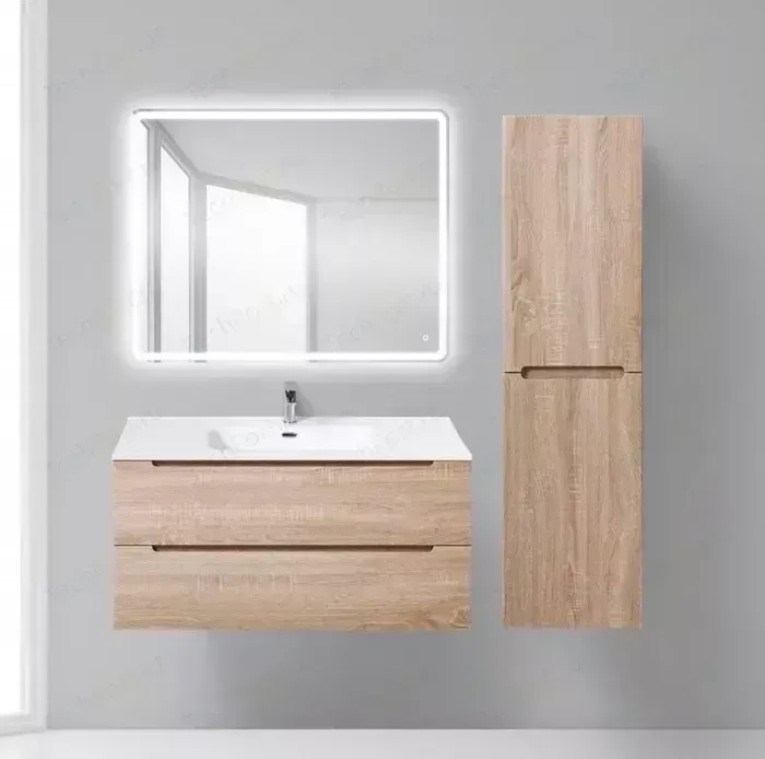 Тумба под раковину BELBANGO Etna 100x50 rovere bianco (ETNA-1000-2C-SO-WO-P)