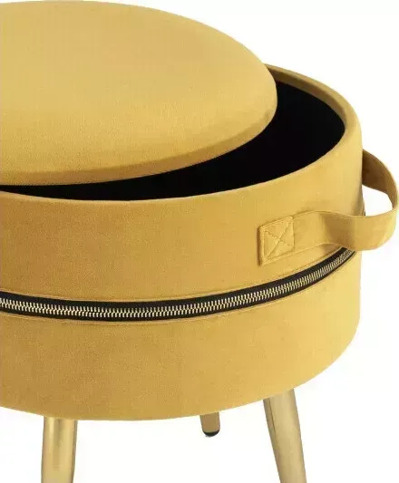 Пуф Stool Group Тильда велюр охра 19A206VF-MOMO-8