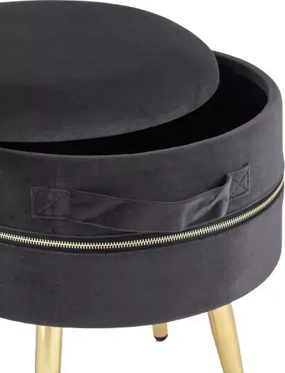 Пуф Stool Group Тильда велюр антрацит 19A206VF-MOMO-27