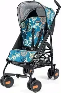 Коляска прогулочная PEG-PEREGO Pliko Mini, цвет Bikes color, (синий/принт велосипеды), Италия