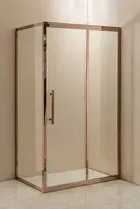 Душевой уголок GROSSMAN 120x80x200 (PR-120RGQR) профиль розовое золото