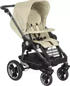 Коляска прогулочная Teutonia BeYou V4 Elite Graphite 6050 Seashell бежевый эко-кожа
