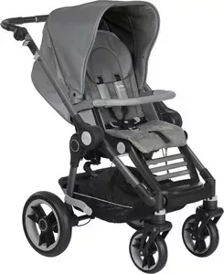 Коляска прогулочная Teutonia BeYou V4 Elite Graphite 6055 Slate серый эко-кожа