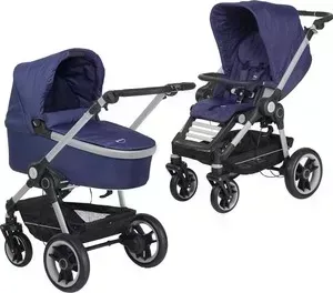 Коляска 2 в 1 Teutonia 2 в 1 BeYou (Теутония БиЮ) V4 Elite Titanium (WHL3) 6125 Sapphire