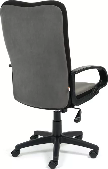 Фото №2 Кресло офисное TetChair СН757 флок серый/черный 29/35