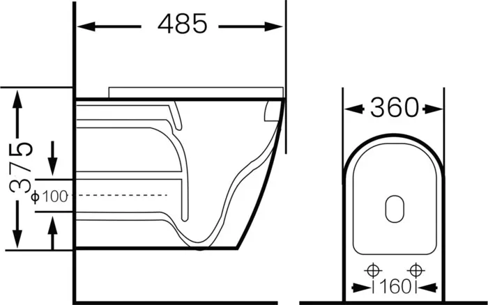 Фото №0 Унитаз подвесной GROSSMAN с тонким сиденьем-микролифт, бежевый матовый (GR-4455BEMS)