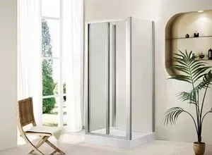 Душевой уголок CEZARES PORTA-D-AS-2-90-C-Cr с поддоном, профиль хром, стекло прозрачное