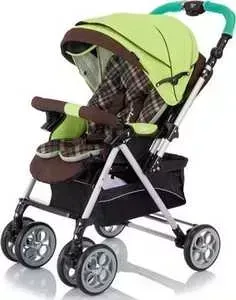 Коляска прогулочная Jetem Cozy green check S-801 W
