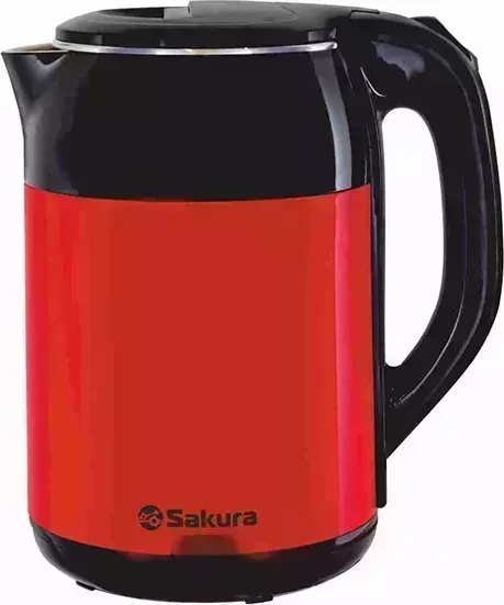 Чайник электрический SAKURA SA-2168BR чёрный/красный