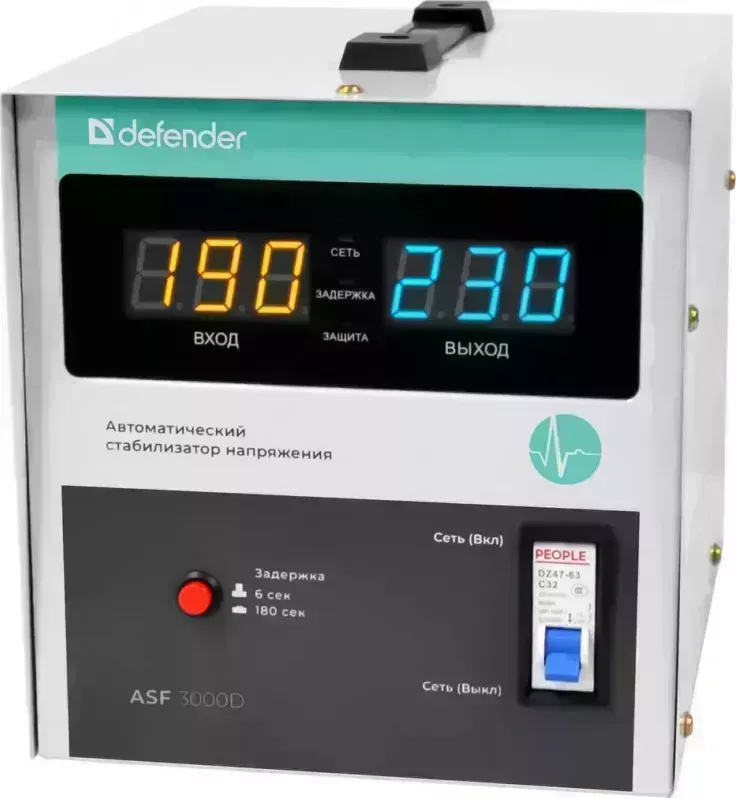 Стабилизатор напряжения DEFENDER ASF 3000D (99038)