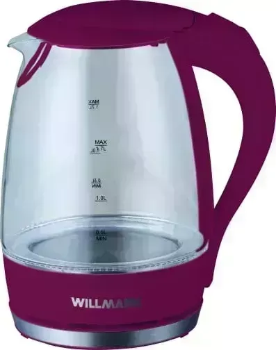 Чайник электрический Willmark WEK-1708G бордовый