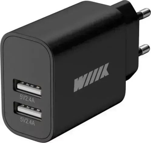 Сетевое зарядное устройство WIIIX UNN-1-2-04-B 2.4A универсальное черный