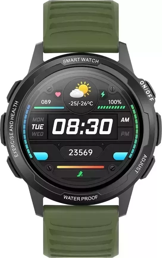 Умные часы BQ Watch 1.3 Black/Dark Green