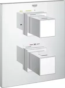 Термостат для ванны Grohe Grohtherm Cube с механизмом (19958000, 35500000)