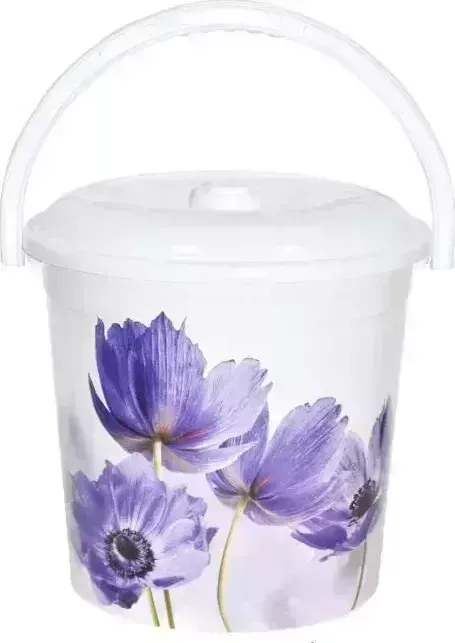 Ведро для уборки Violet Синие маки 10л (210130)