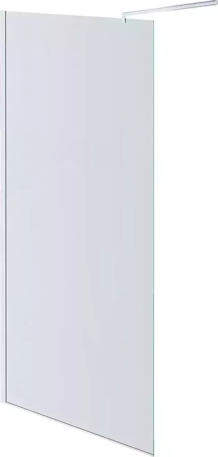 Душевая стенка AQUATEK 80x200 профиль хром, стекло прозрачное (AQNAR6310-80)