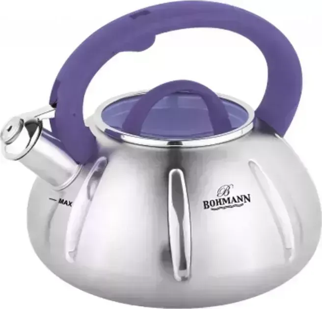 Чайник для плиты Bohmann BH-9918P фиолетовый