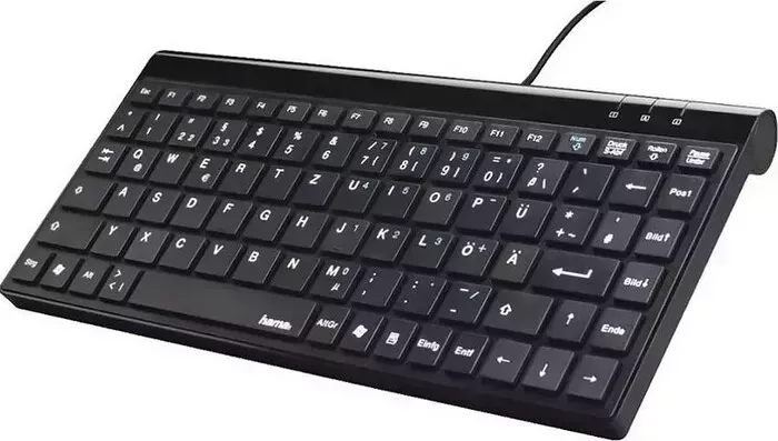 Ноутбук HAMA Клавиатура SL720 Slim черный USB slim для а