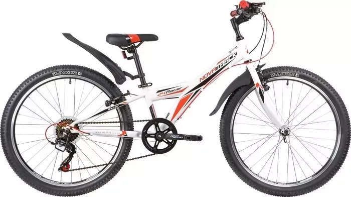 Велосипед NOVATRACK 24" RACER 10" белый