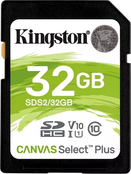 Флеш Диск KINGSTON SDHC 32Gb Class10 SDS2/32GB Canvas Select Plus w/o adapter (SDS2/32GB)
