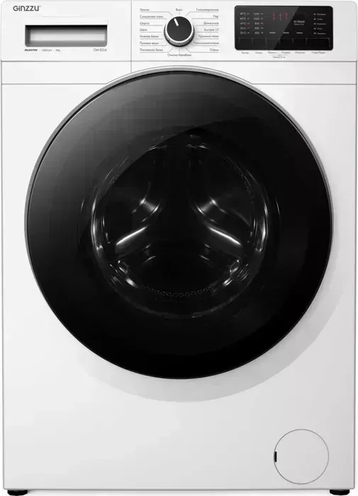 Стиральная машина Ginzzu CMI-821A, 8kg, 1200rpm, inverter, белая CMI-821A