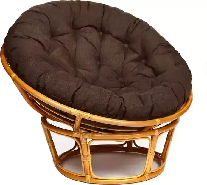 Кресло TetChair Papasan 23/01 W с подушкой Honey мед/ткань коричневый 3М7-147