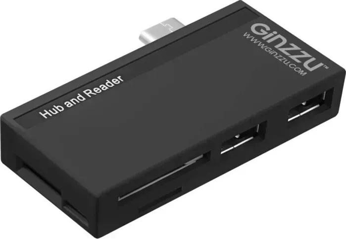 Картридер Ginzzu EXT GR-562UB TYPE C SD/microSD & USB3.0/2.0 HUB