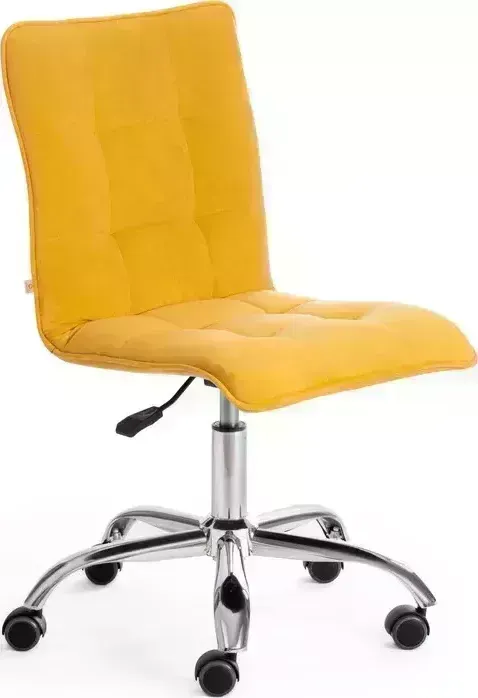 Кресло офисное TetChair ZERO велюр Clermon, горчичный, 170