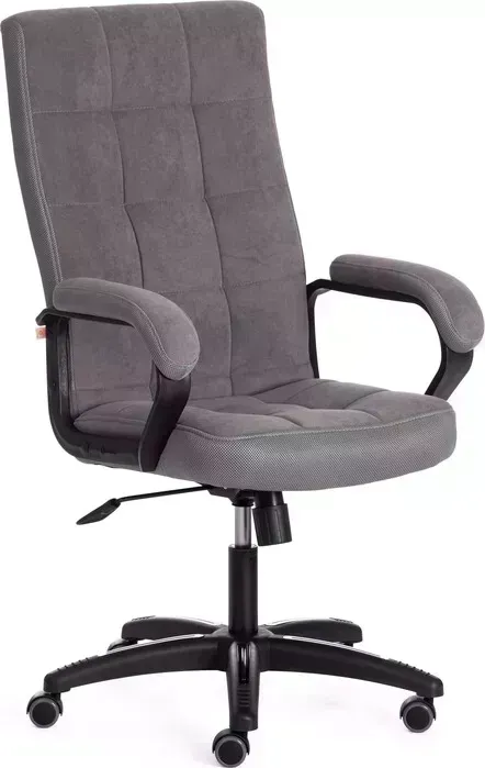 Кресло офисное TetChair TRENDY (22) флок/ткань, серый, 29/TW-12