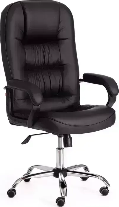Кресло офисное TetChair СН9944 (22) хром кож/зам, черный, 36-6