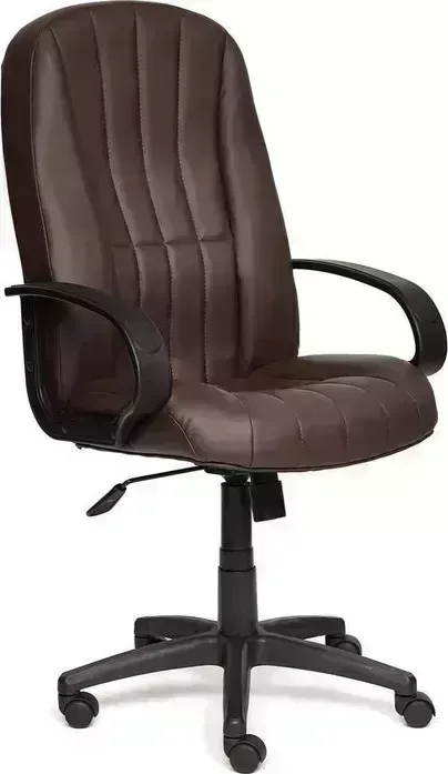 Кресло офисное TetChair СН833 кож/зам, коричневый, 36-36