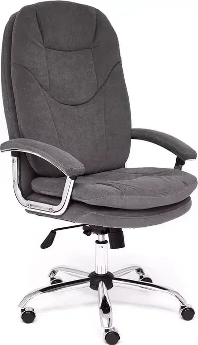 Кресло офисное TetChair SOFTY LUX флок , серый, 29