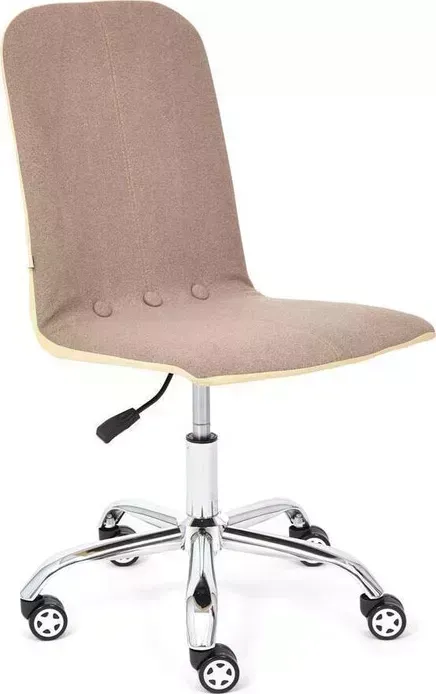 Кресло офисное TetChair RIO экошерсть/кож/зам, коричневый/бежевый, 1811-5/36-34